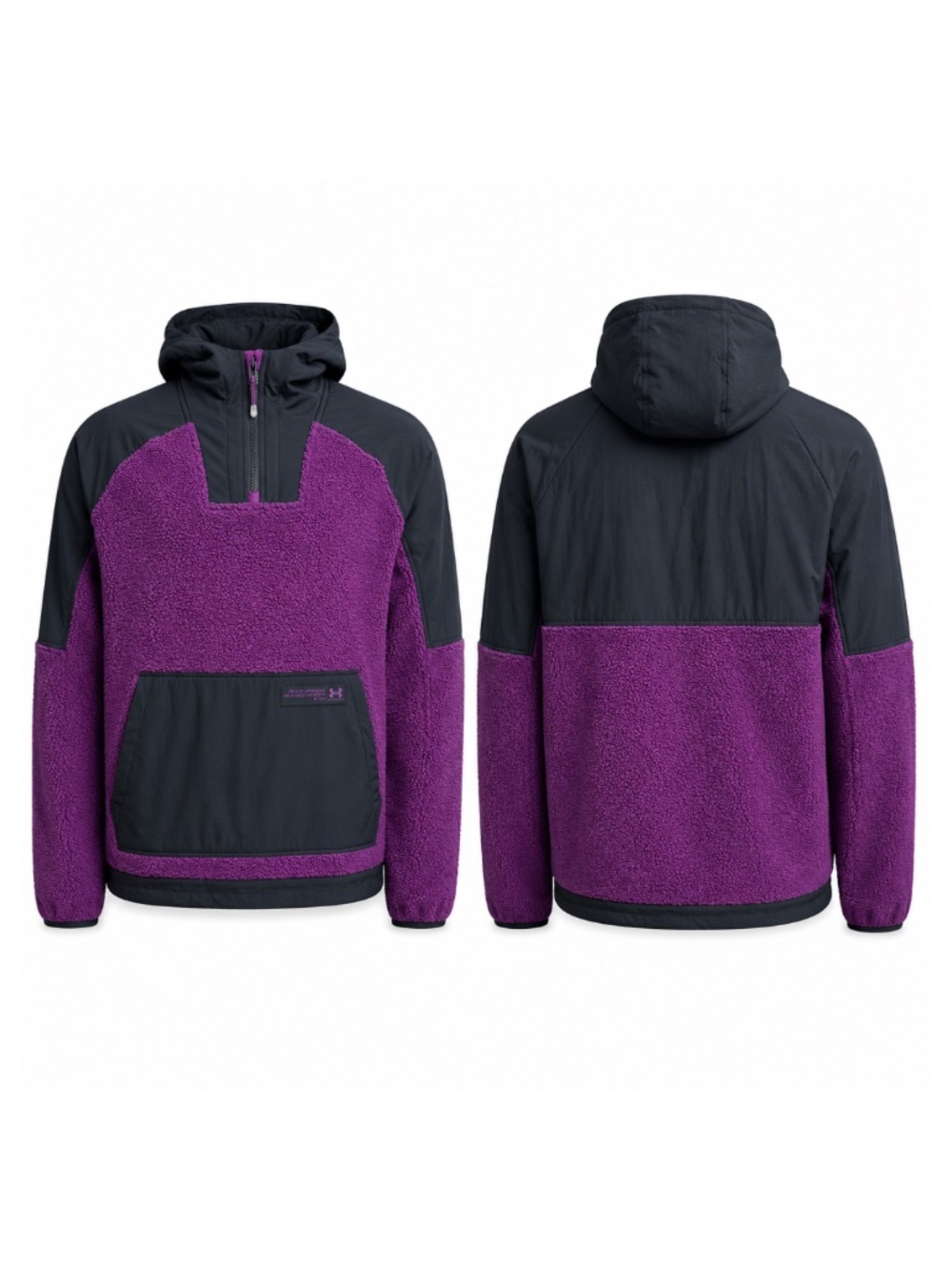 $120 Mens UA Under Armour Mission Boucle Anorak 1/4 Zip Jacket 1366094-514 US M